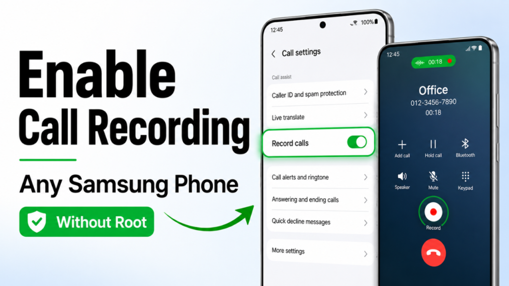 Samsung call recording