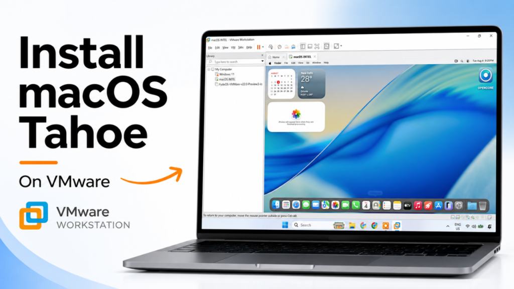 macOS Tahoe VMware, macOS on Windows