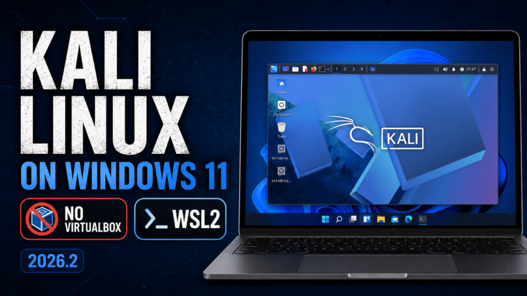 Kali Linux on Windows 11, Kali WSL2, Install Kali Linux WSL, Kali Linux without VirtualBox, Win-KeX, Kali Linux GUI Windows, WSL2 Kali Linux, Kali Linux desktop on Windows