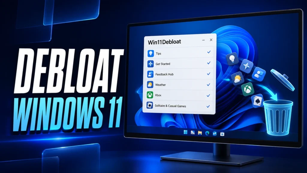 Debloat Windows 11 using Win11Debloat