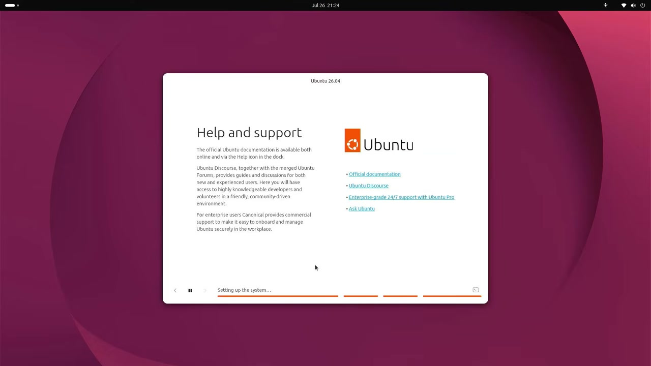 Ubuntu installer copying files during installation