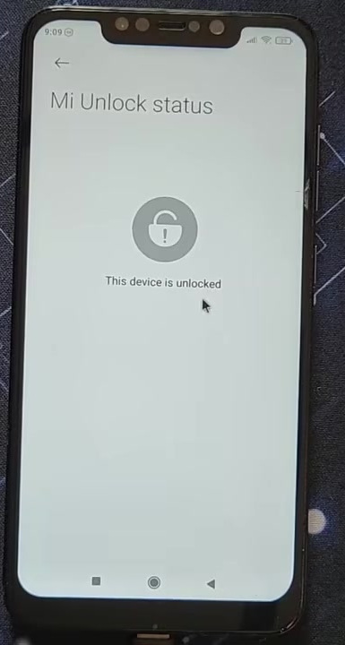 Mi Unlock status page confirming that the Xiaomi bootloader is unlocked