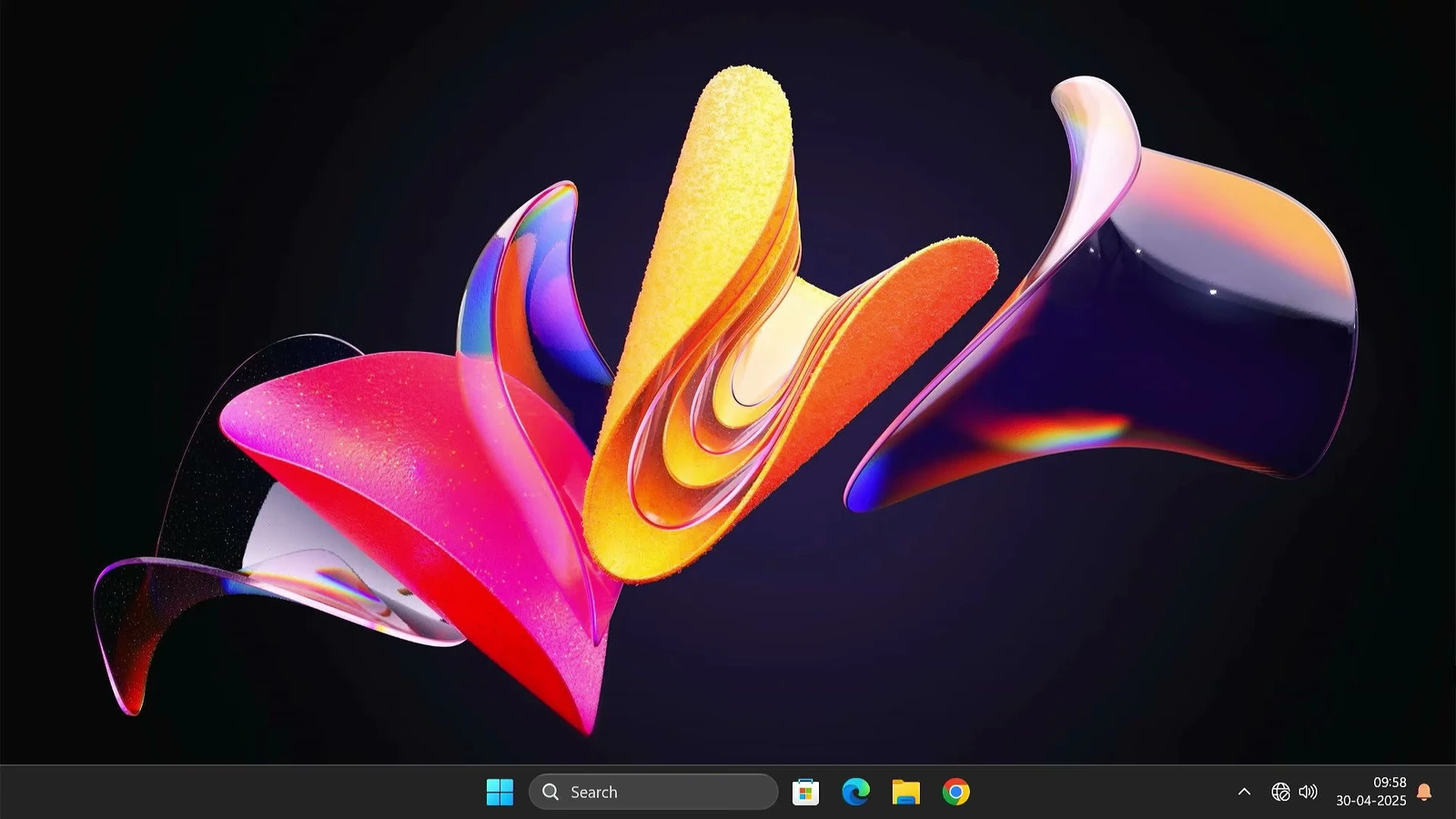 Working Windows 11 desktop shown after completing the Hiren’s BootCD PE boot repair.