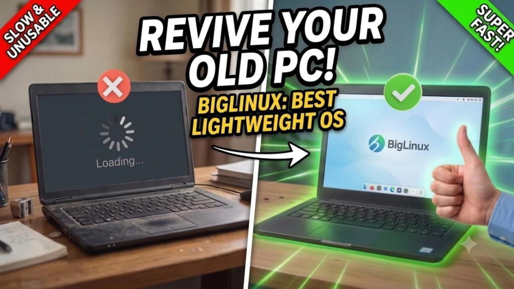 Give an older PC a modern Linux desktop with BigLinux.