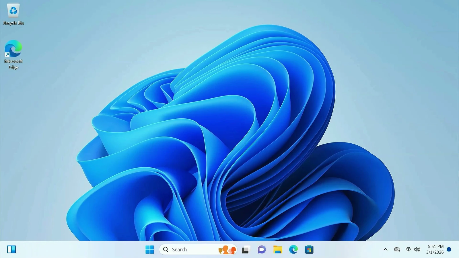 Windows 11 desktop successfully loading after UEFI boot configuration repair