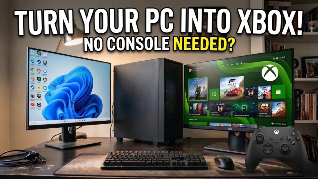 Give your Windows 11 PC a controller-friendly Xbox interface for browsing games, launching PC titles, and enjoying a console-style gaming setup.